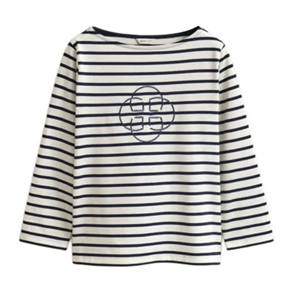Women's striped T-Shirt with 3/4 sleeves