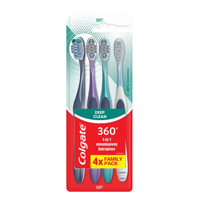 360 Medium Toothbrush 4-Pack