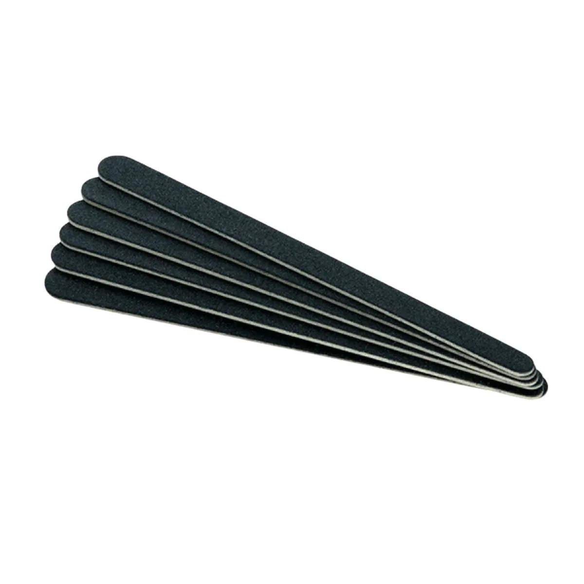 Set of 6 Black Paper Nail Files 150/220