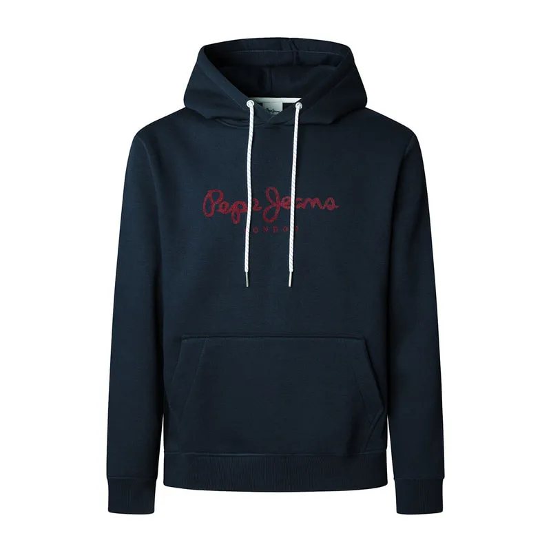 Contrast logo sweatshirt