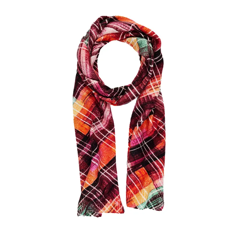 Plaid scarf for women