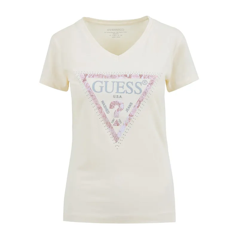 Rhinestone logo blouse