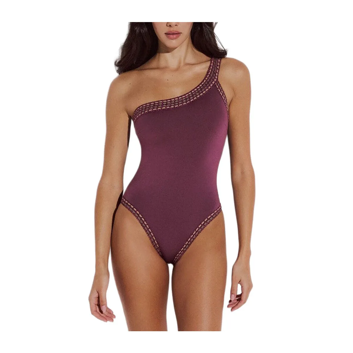 One-shoulder swimsuit