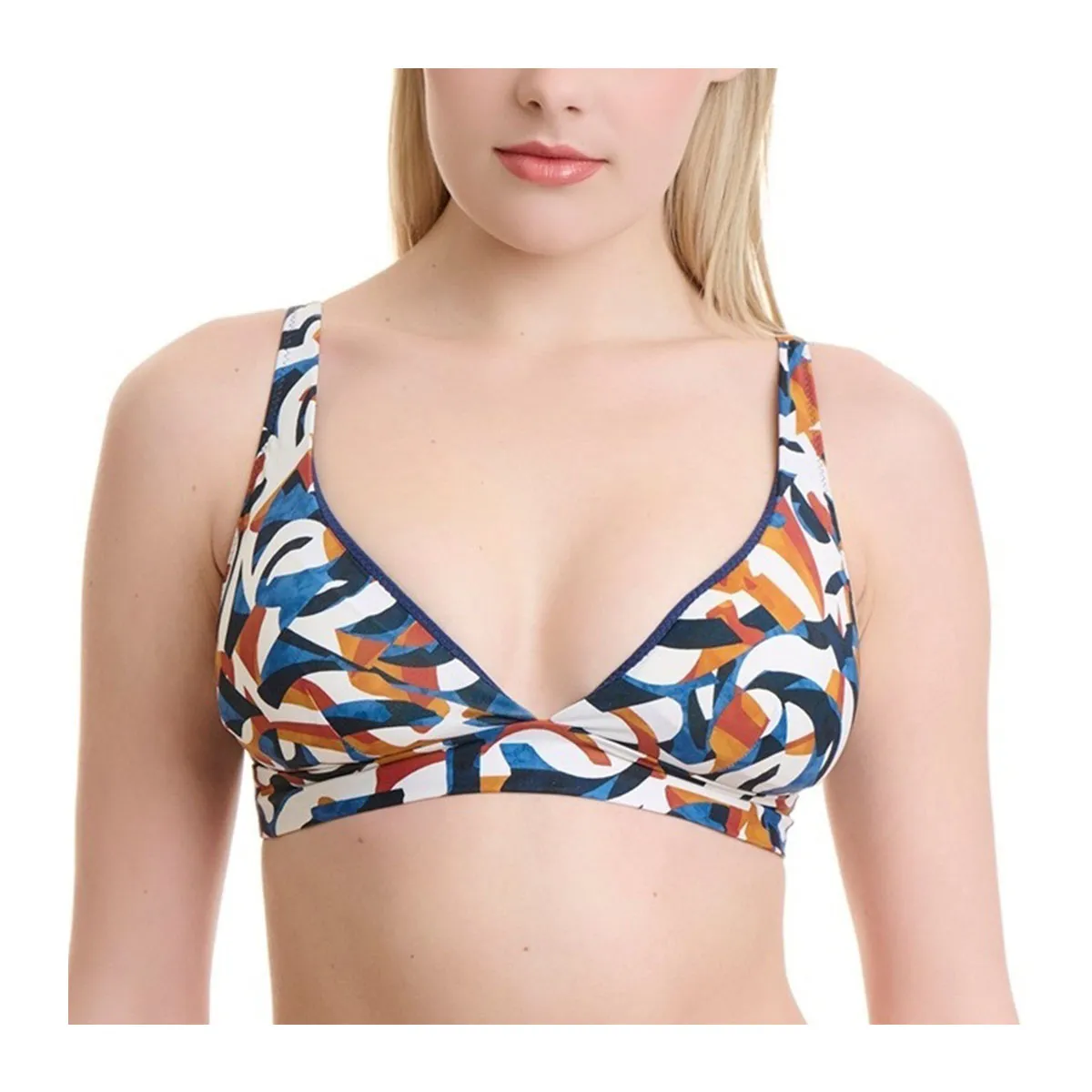 Swimsuit top with straps