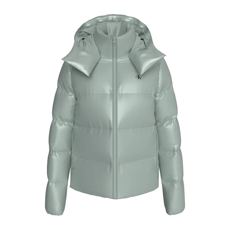 Quilted jacket with hood
