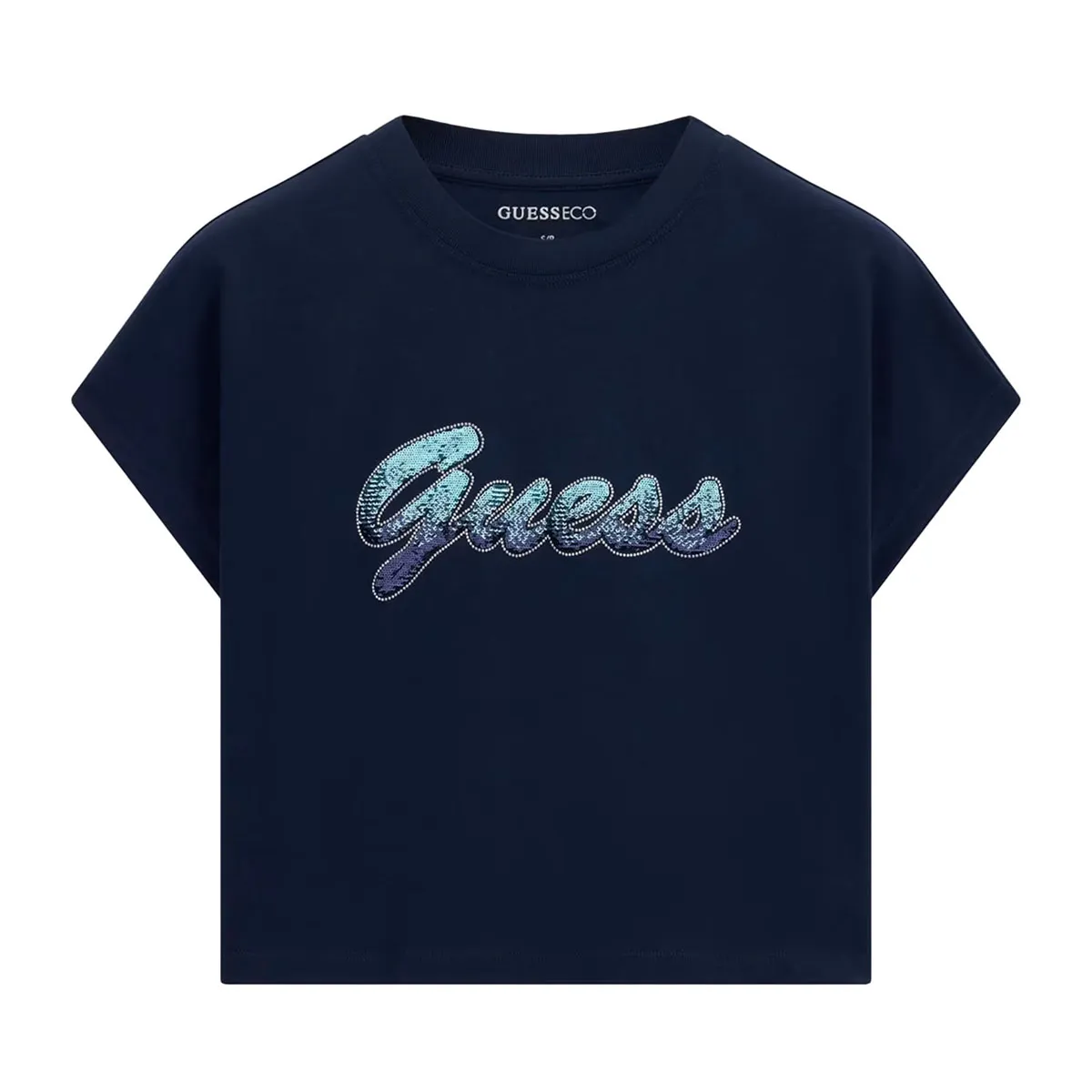 Sequin logo blouse