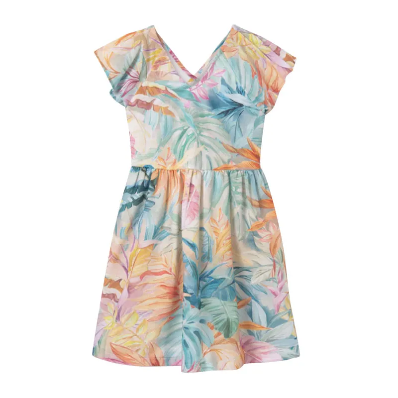 Girls dress with open back