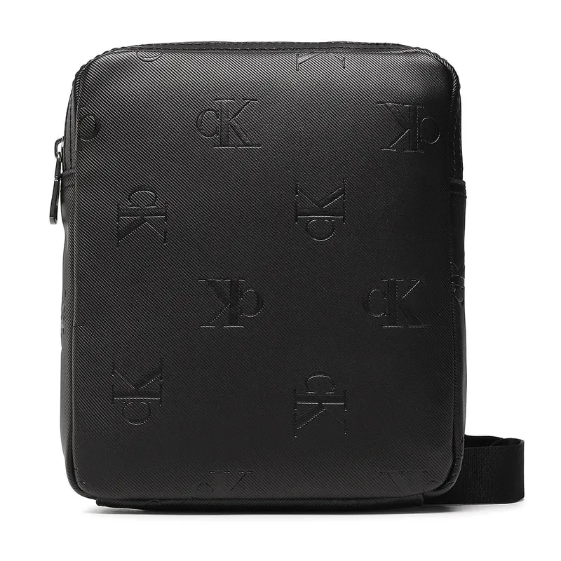 Crossbody bag with embossed logo