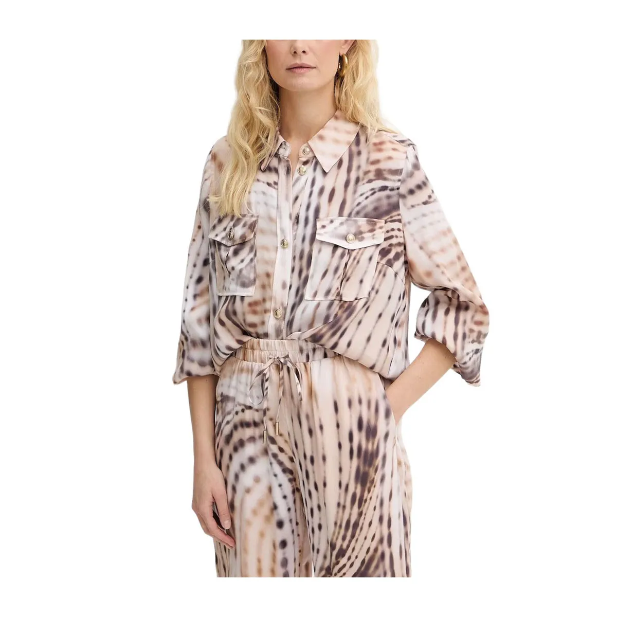 Viscose blend shirt