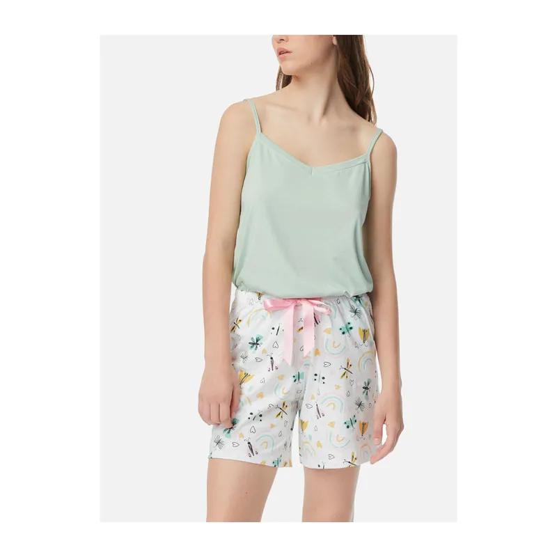 Long pyjama shorts