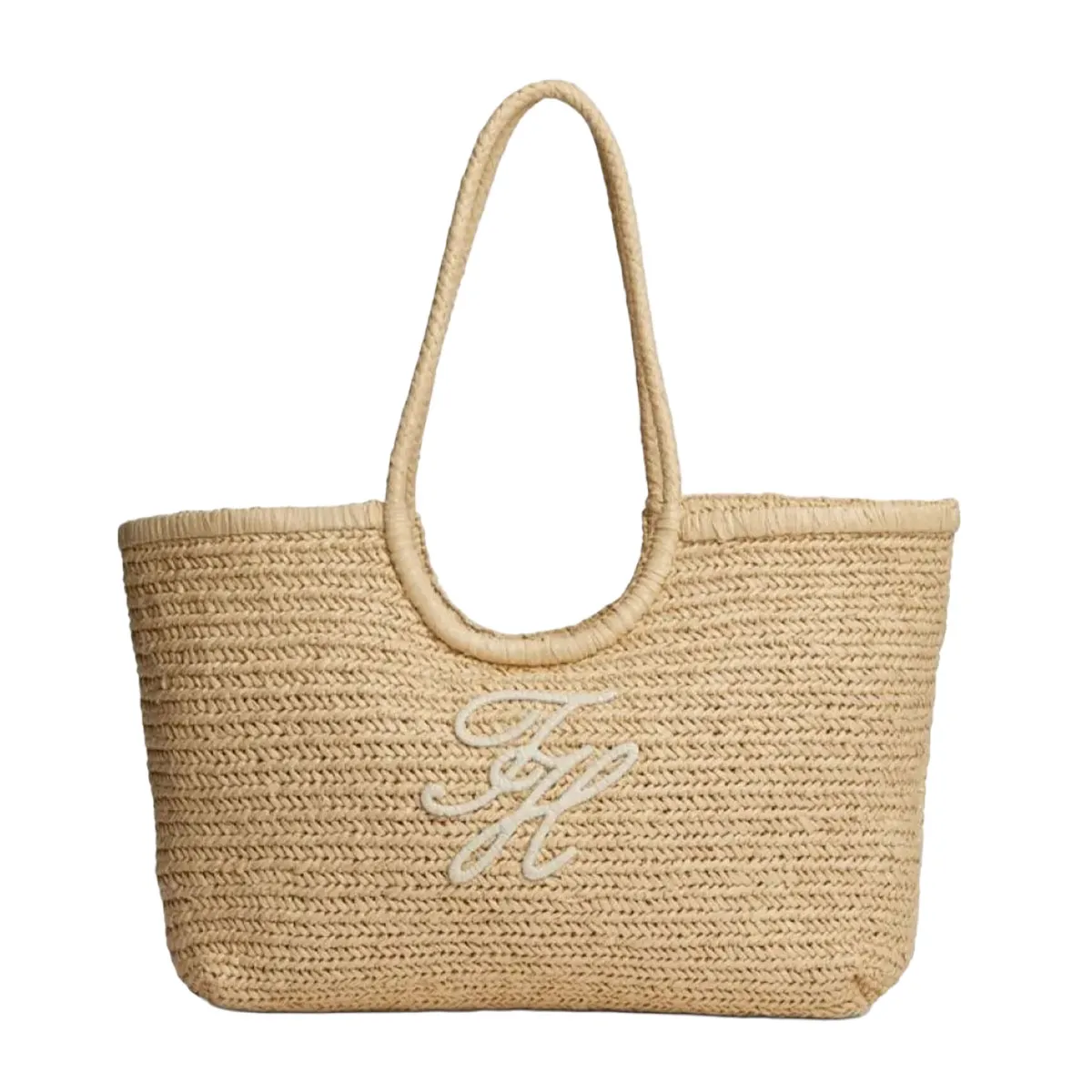 Straw beach bag