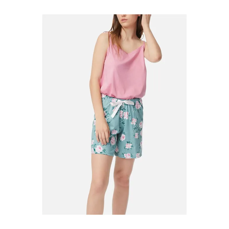 Long pyjama shorts