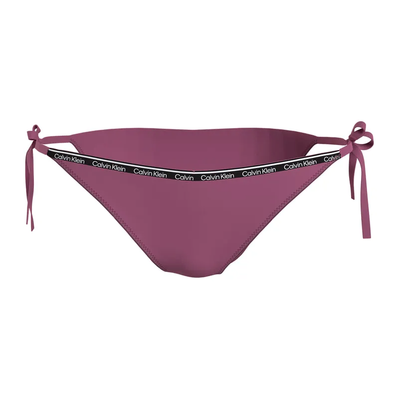 String side tie bikini bottom
