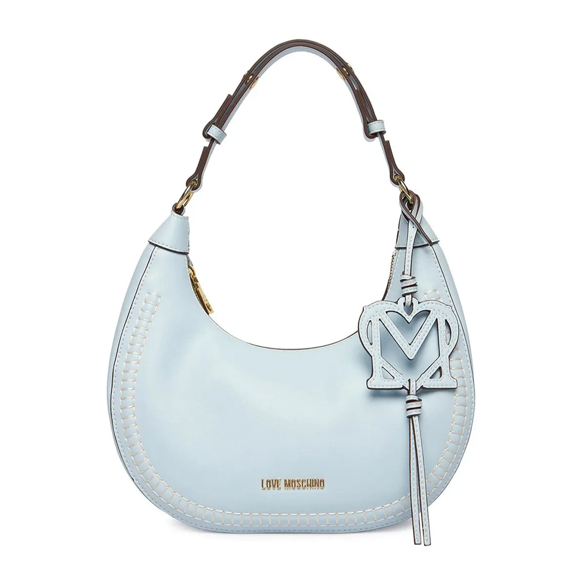 Shoulder bag with decorative logo