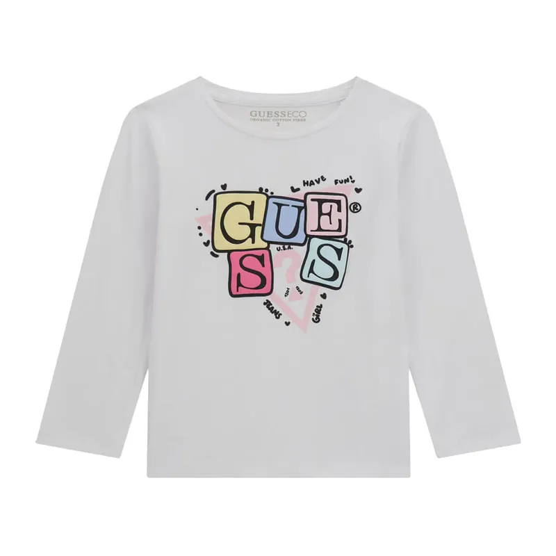 T-shirt with triangular multi-colored logo