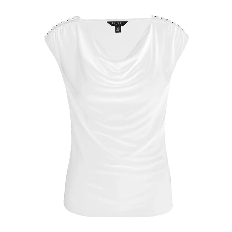 Blouse with decorative detail on the shoulders