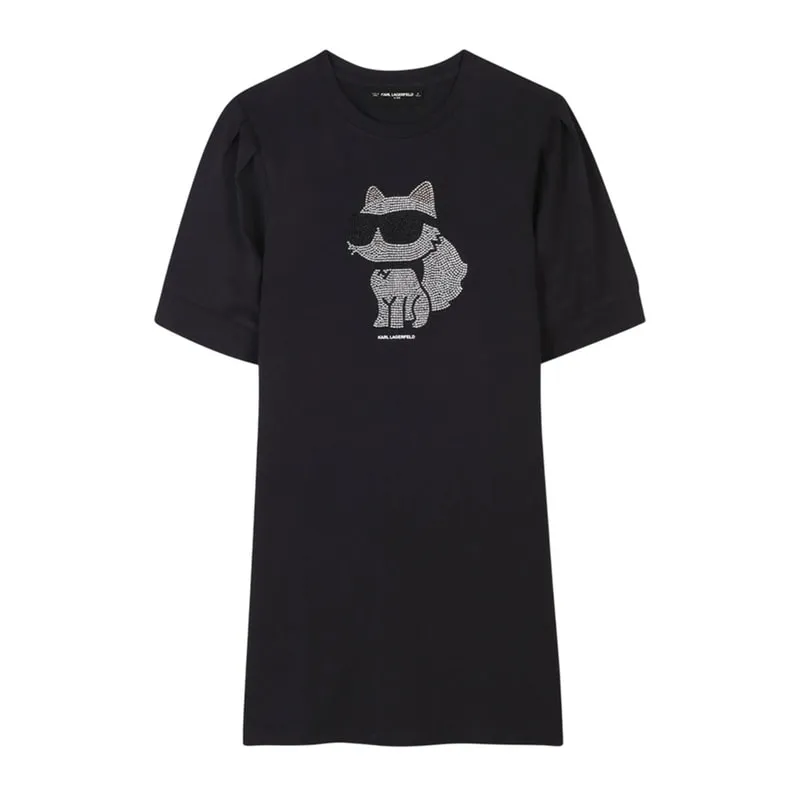 Dress with logo