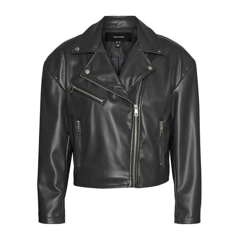 Faux leather jacket