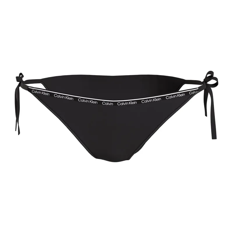 String side tie bikini bottom