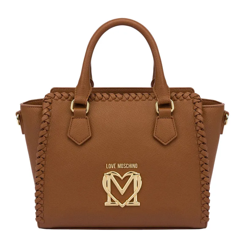 Tote bag with metal logo