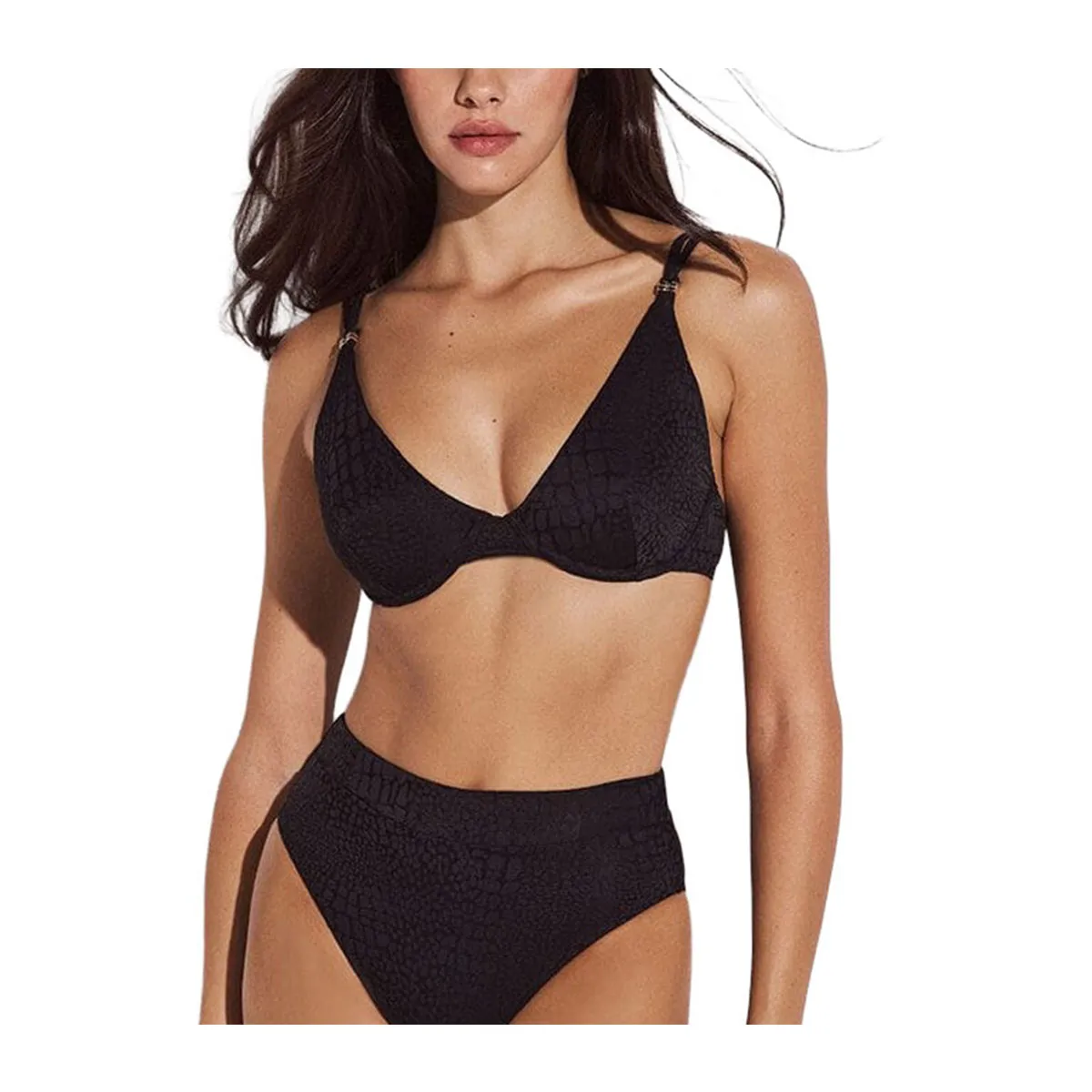 Jacquard bikini top