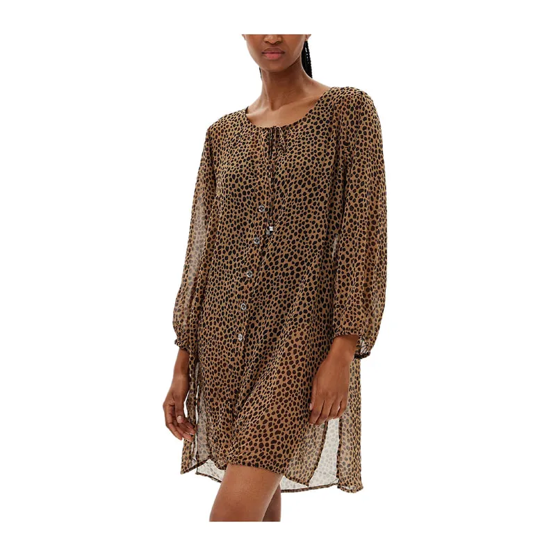 Leopard print caftan