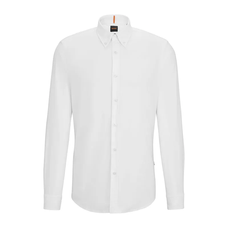 Shirt with embroidered logo