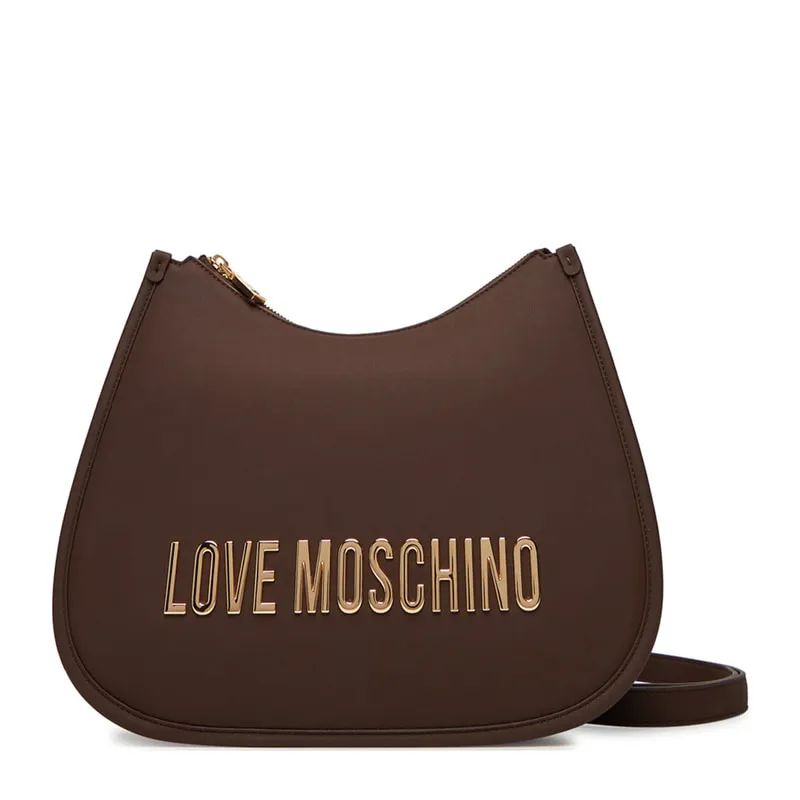 Shoulder bag with metal logo