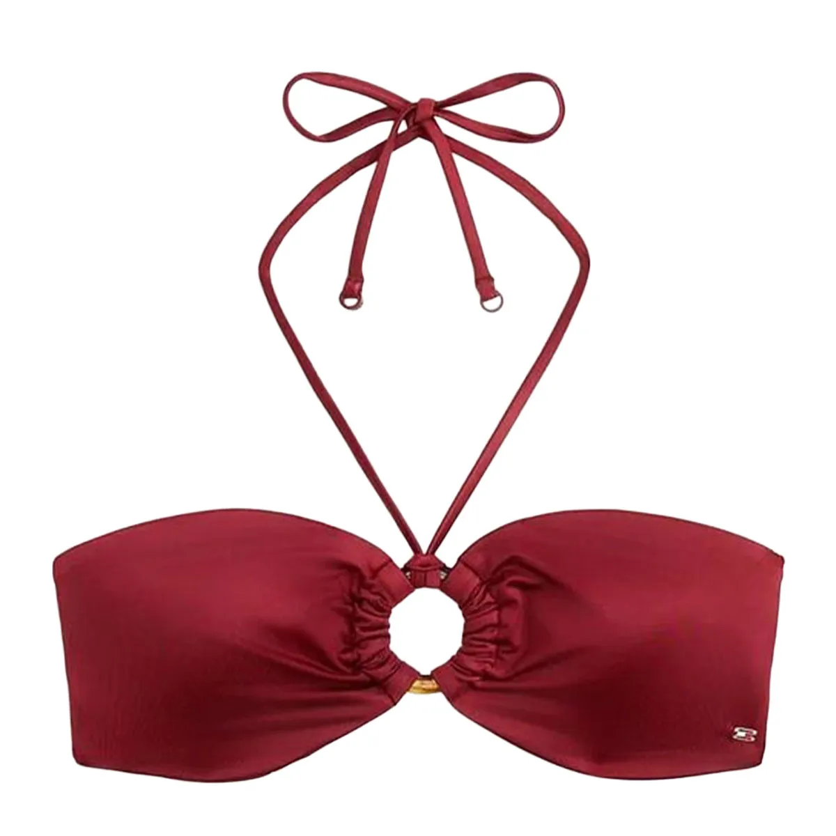 Bikini top with boned hoop