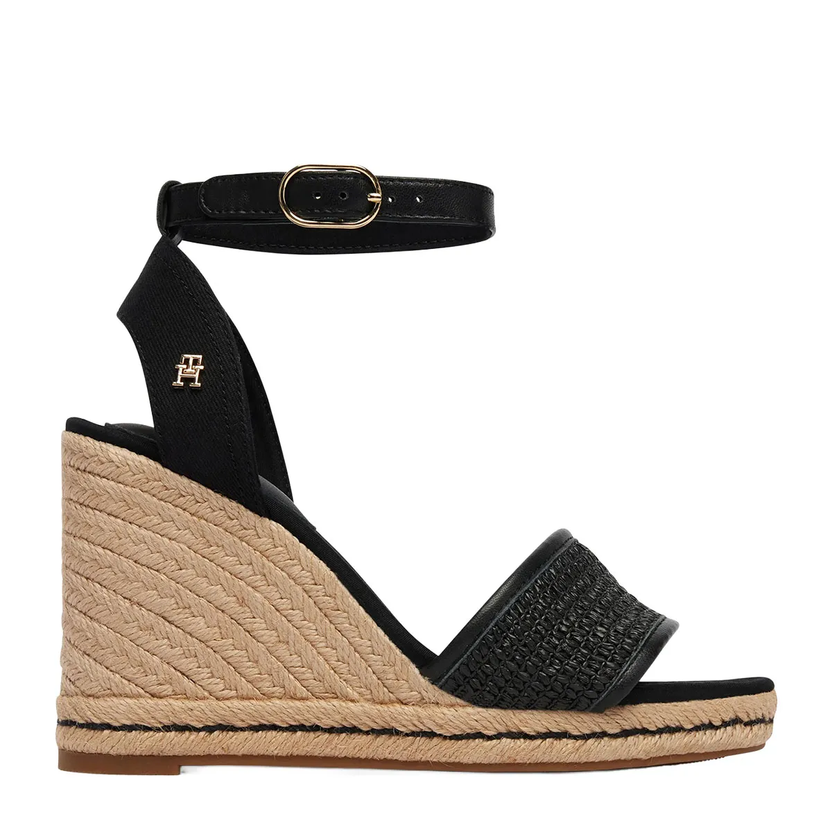 High-heeled espadrilles