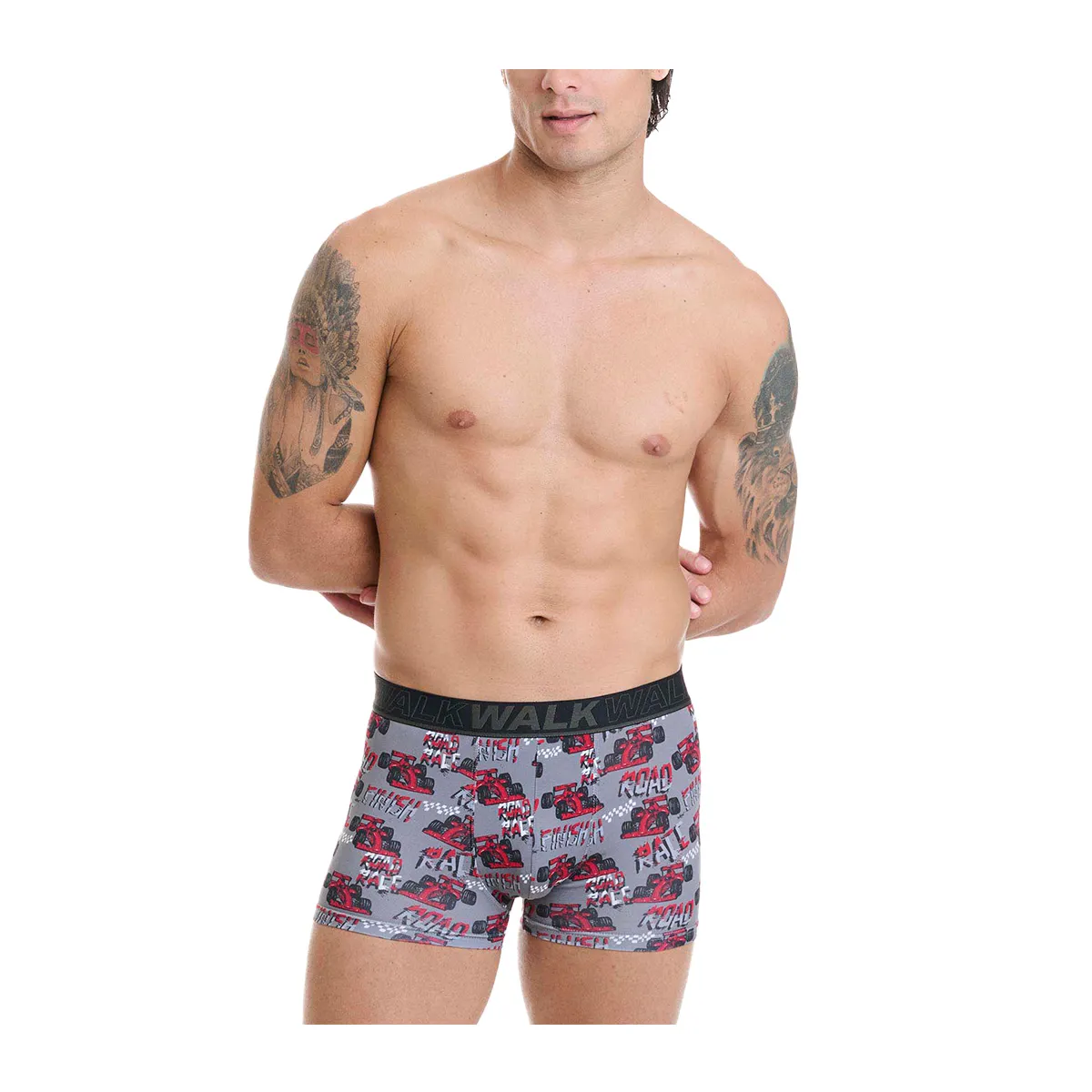 Printed cotton boxer