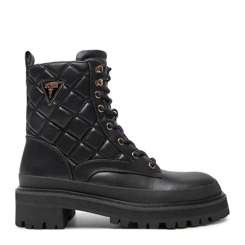 Quilted ankle boot