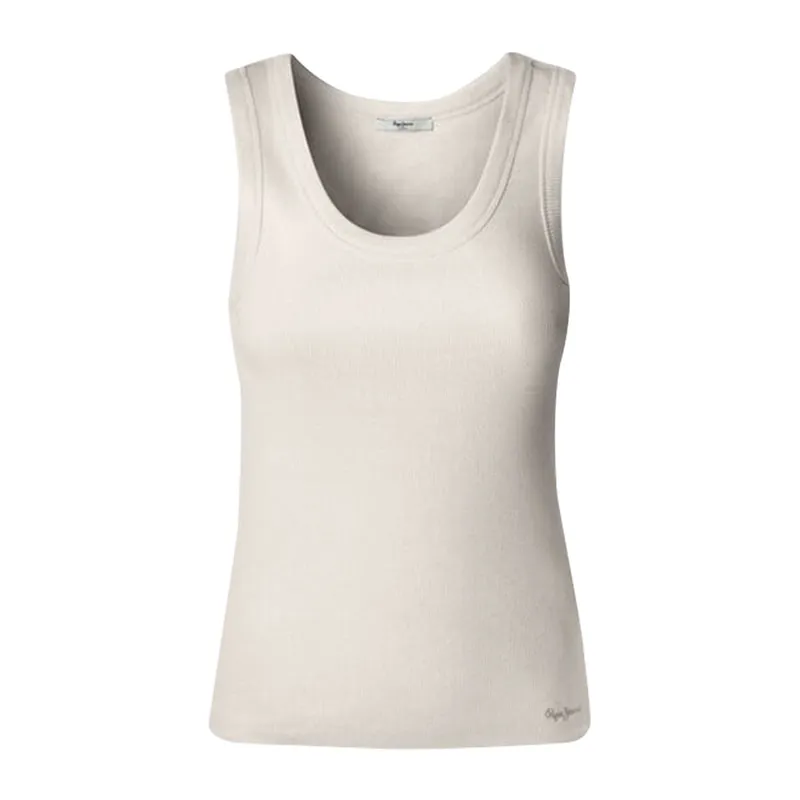 Sleeveless ribbed top