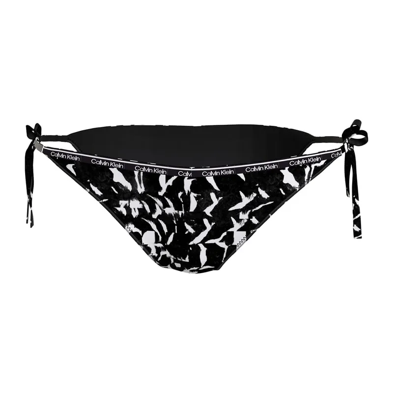 String side tie bikini bottom