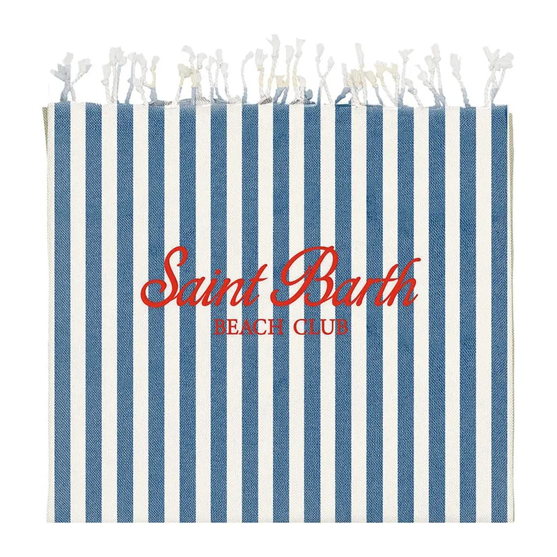 Beach towel with fringes