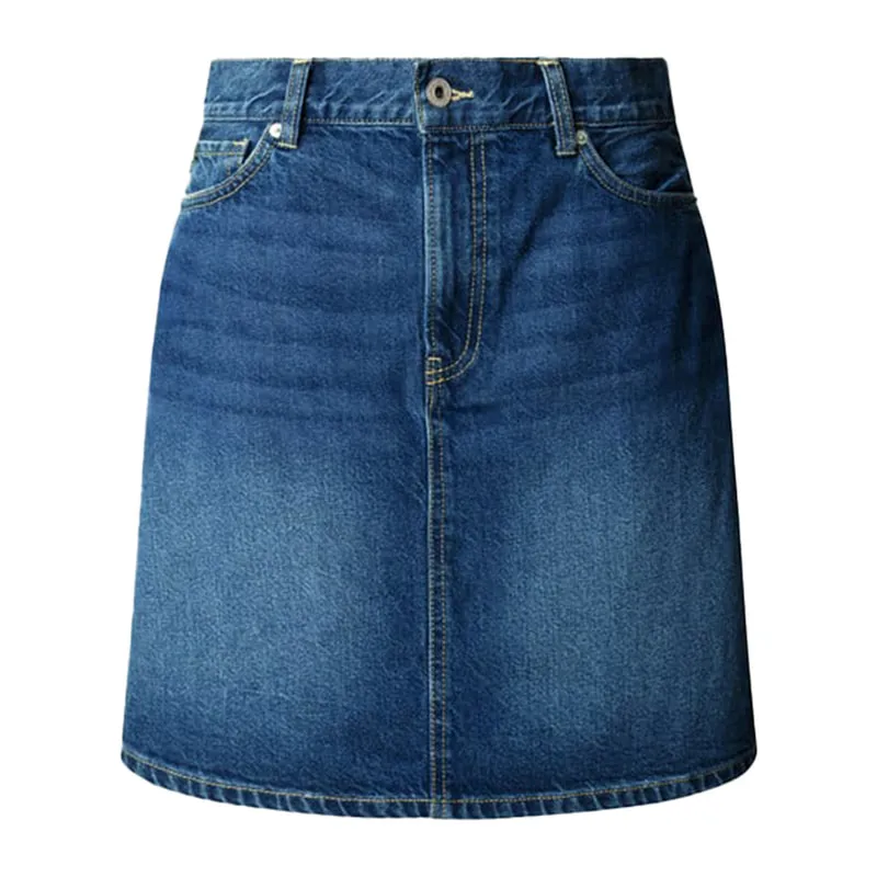 Denim mini skirt