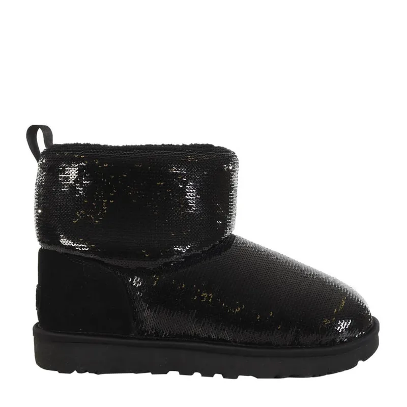 Ankle boots with sequins