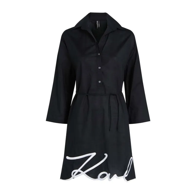 Beach shirt dress