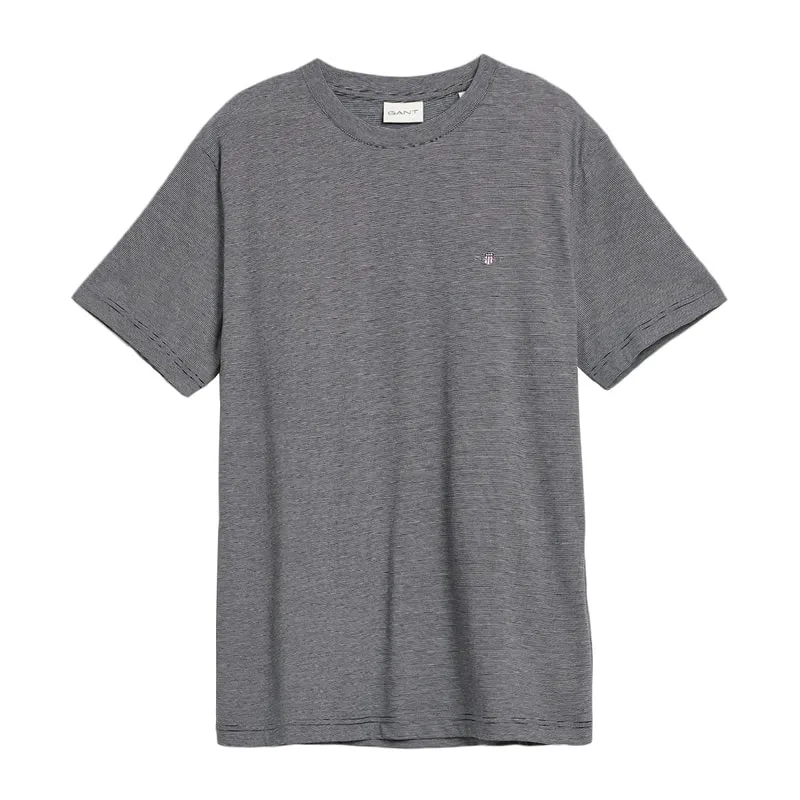 Mens short-sleeved striped shirt