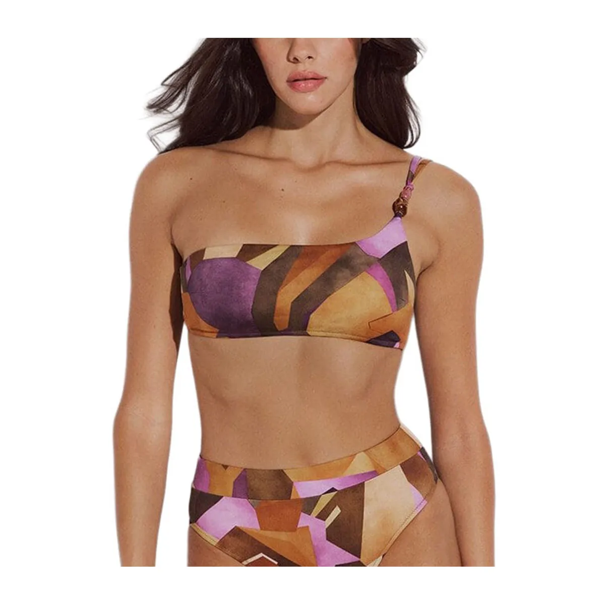 One-shoulder bikini top
