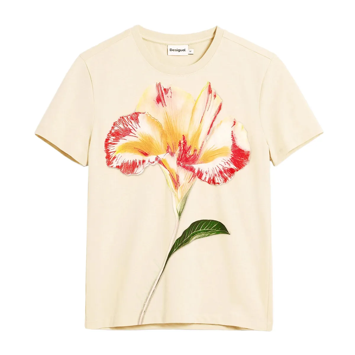 Blouse with large flower print on the front