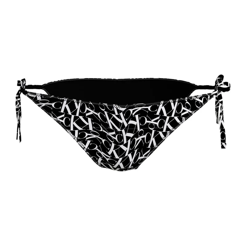 String side tie bikini bottom