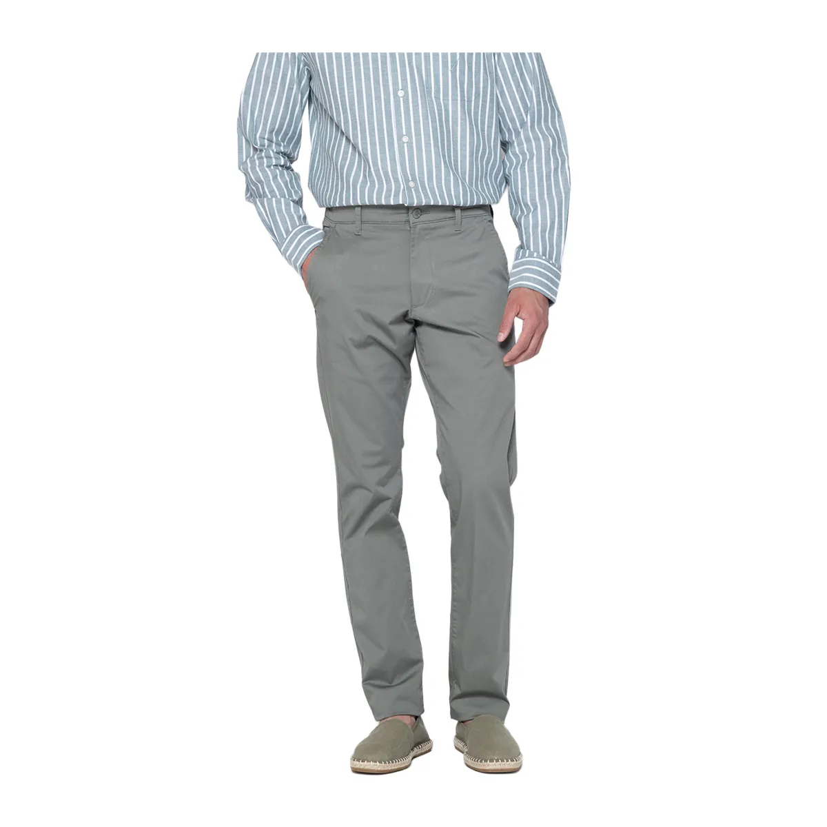 Classic-fit fabric trousers