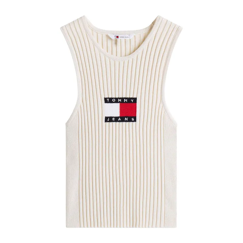 Sleeveless knitted blouse