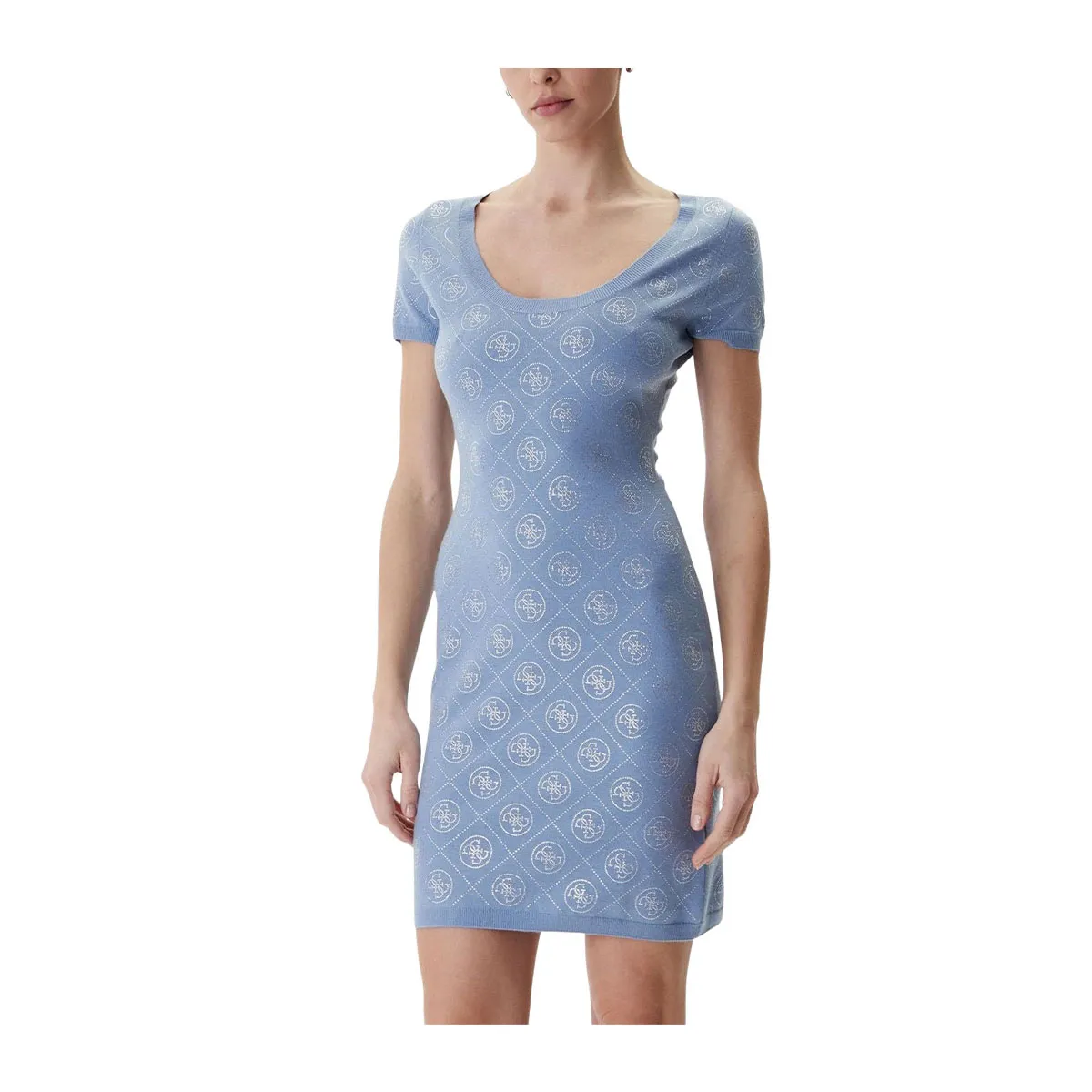 Dress with rhinestones