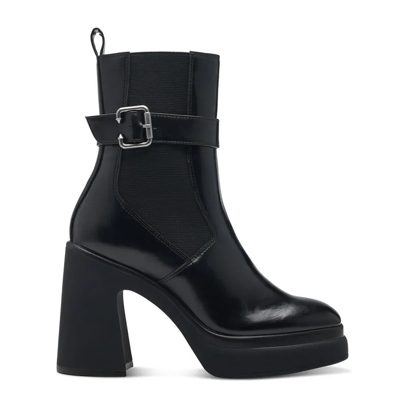 Ankle boots with a wedge heel
