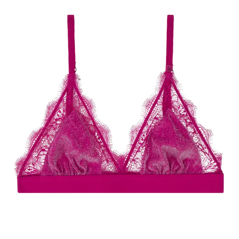 Thin triangle bra