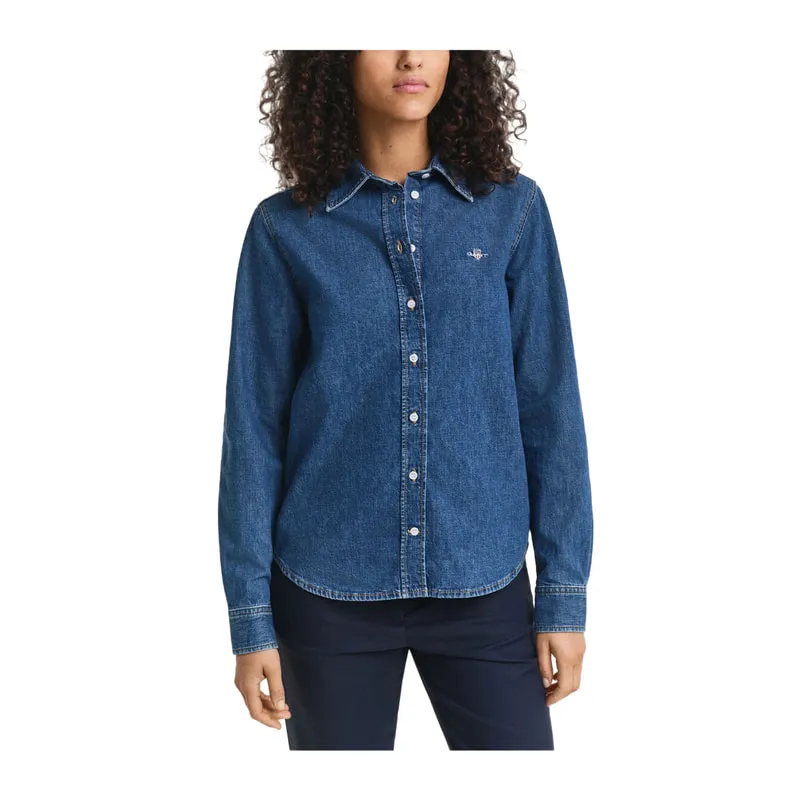 Denim Shirt with Logo