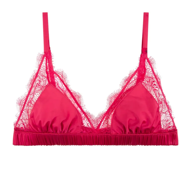 Thin triangle bra