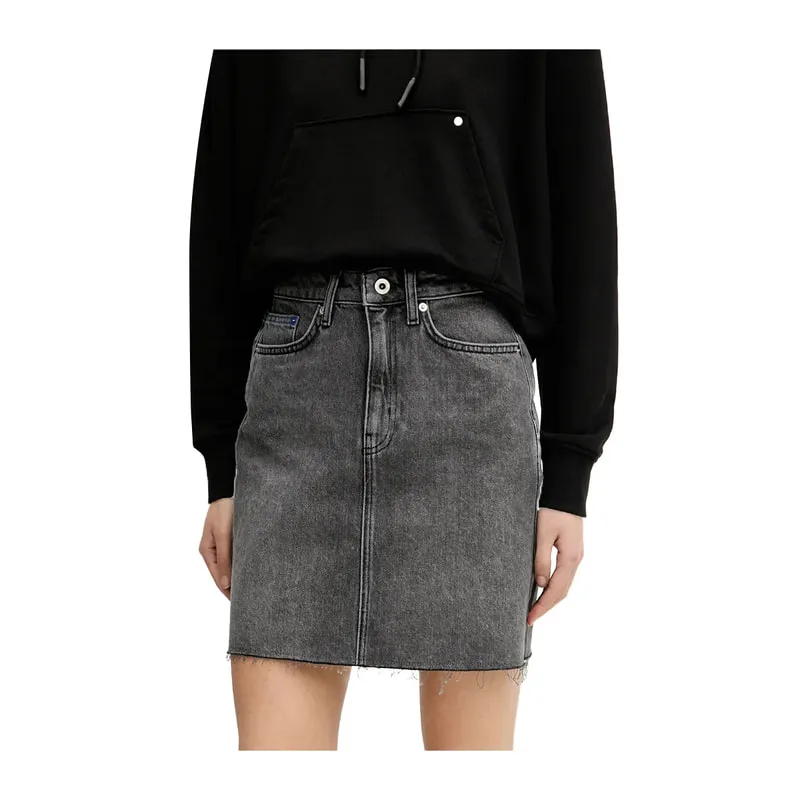 Organic cotton denim skirt